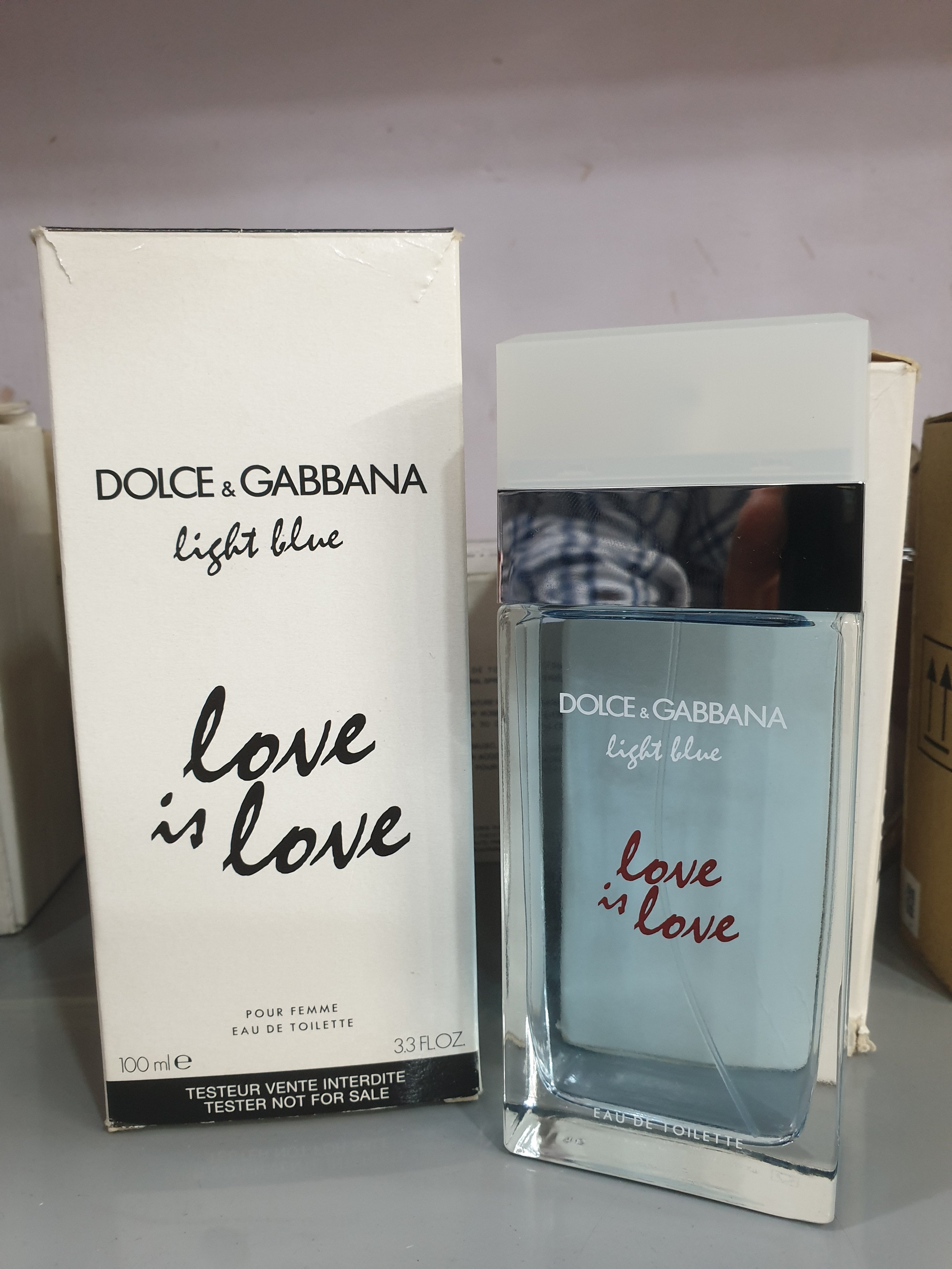 TESTER DOLCE GABBANA LIGHT BLUE LOVE IS LOVE POUR FEMME EDT 10 MOM PERFUMES