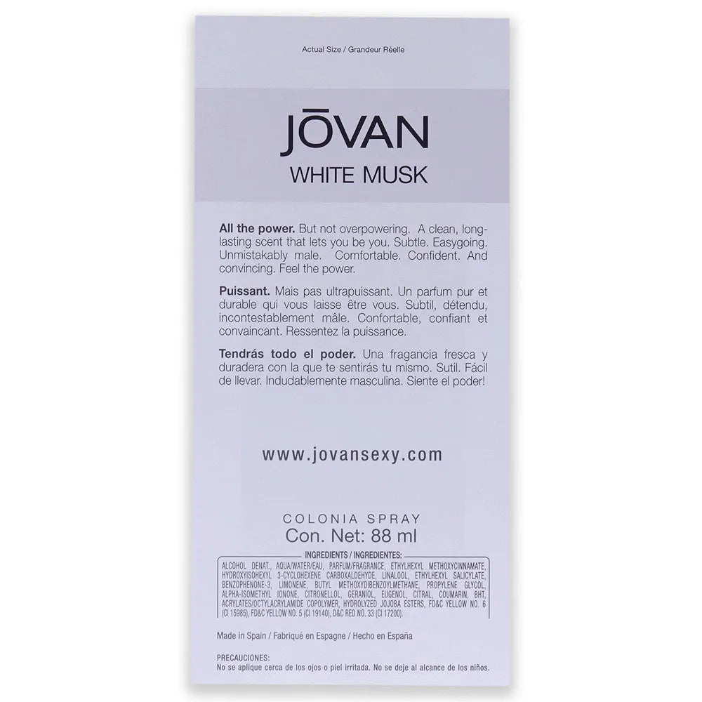Jovan White Musk For Men 88ML Cologne