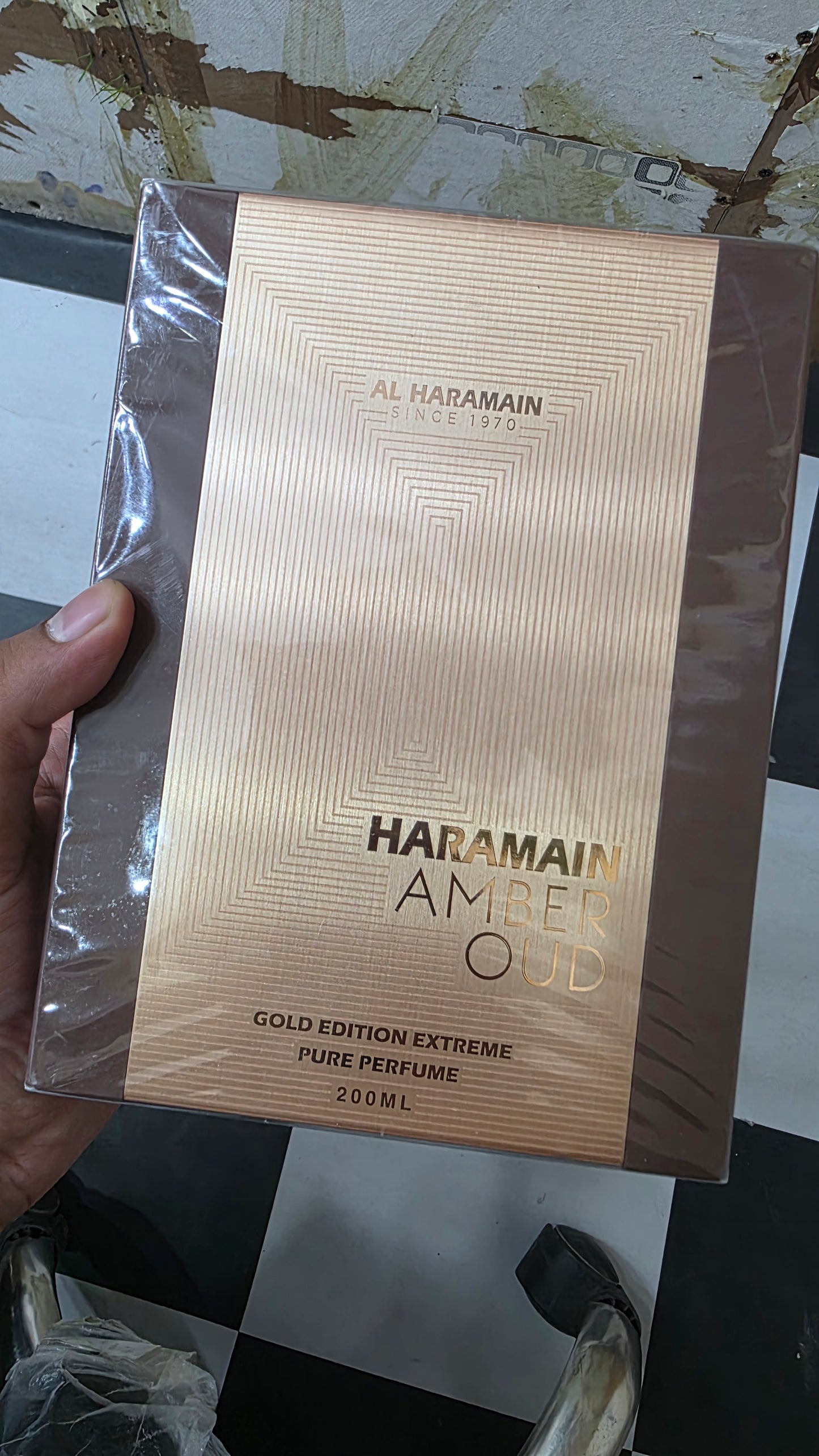 Al Haramain Amber Oud Gold Edition Extreme Pure Parfum 200ML with Instant Refillable Atomizer