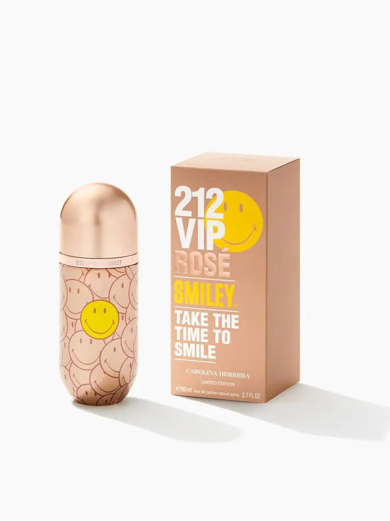 Tester Carolina Herrera 212 VIP Rose Smiley Take Time To Smile 80ML EDP