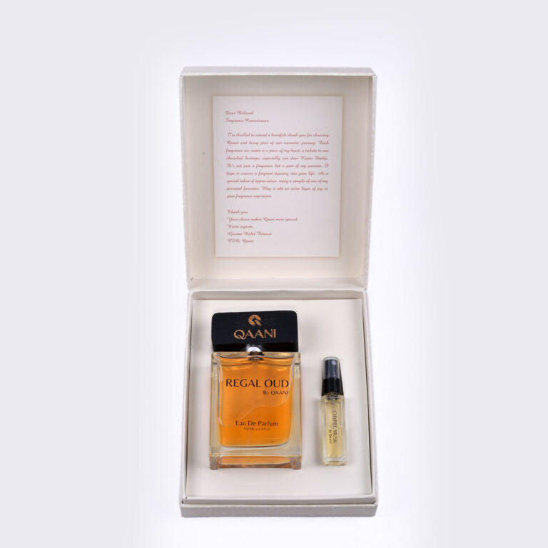 Qaani - Regal Oud | Eau De Parfum | Rose Oud | longlasting perfume | luxuryperfume
