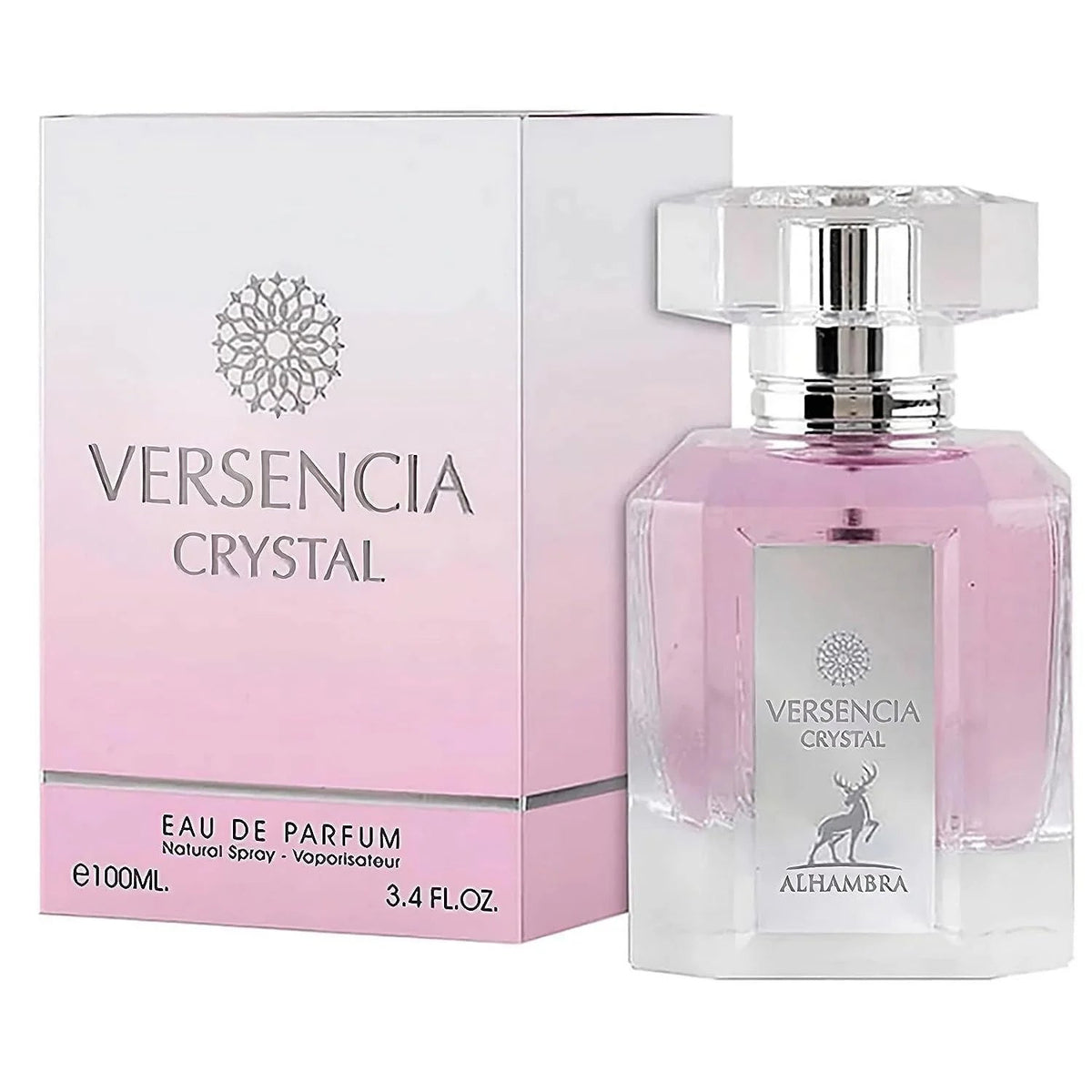 Maison Alhambra Versencia Crystal EDP bottle and box