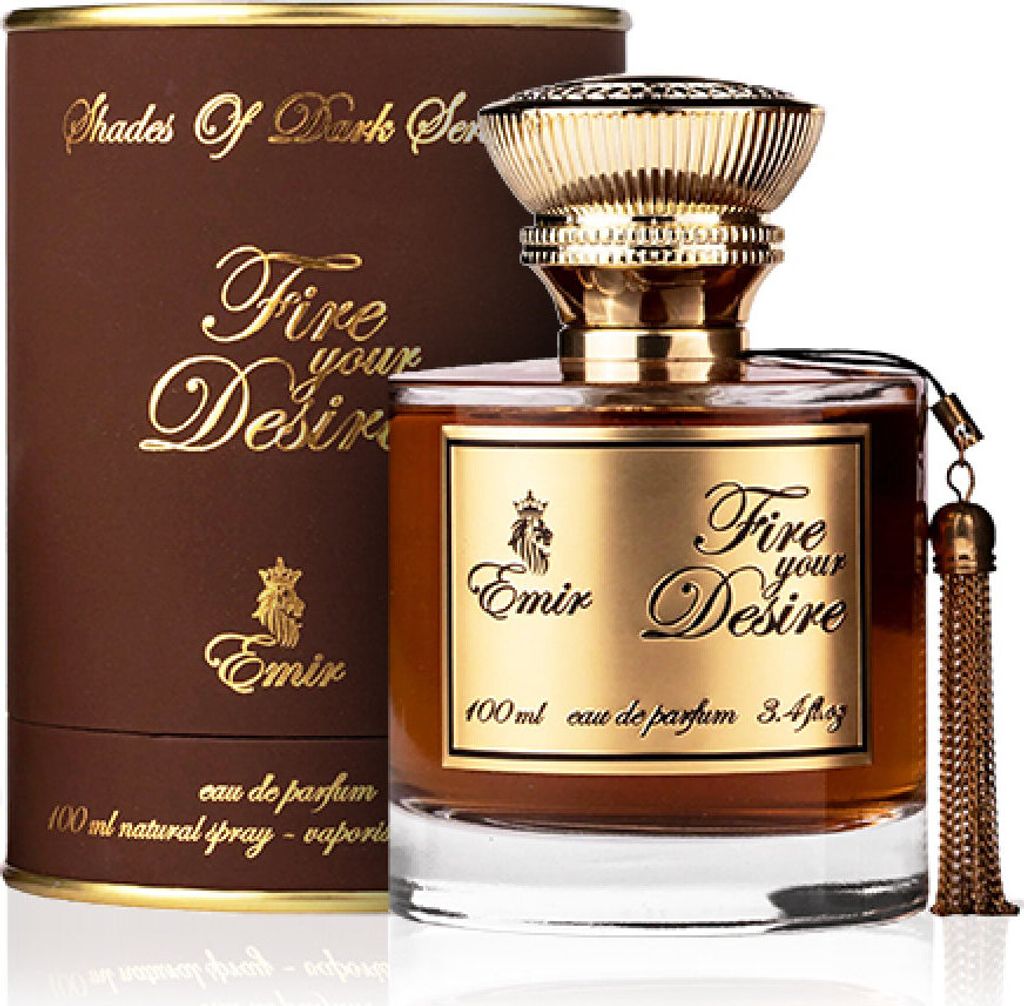 Paris Corner Emir Fire Your Desire perfume bottle and box