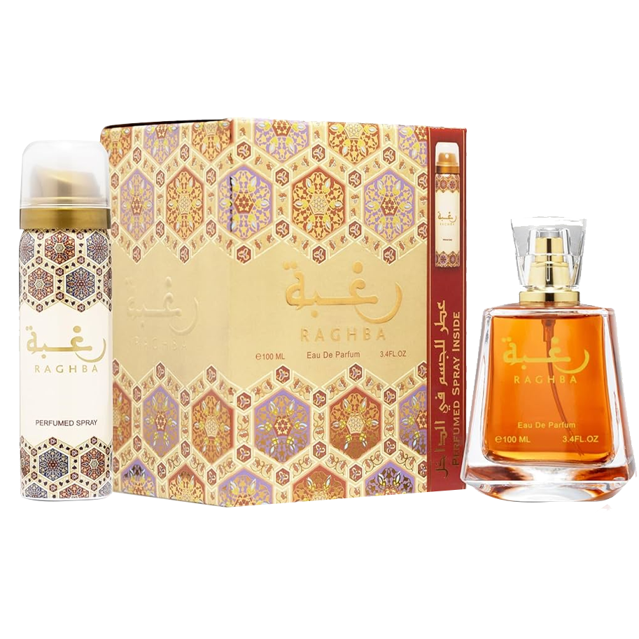 Lattafa Raghba 100ml Eau De Parfum + Deodorant
