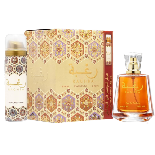Lattafa Raghba 100ml Eau De Parfum + Deodorant