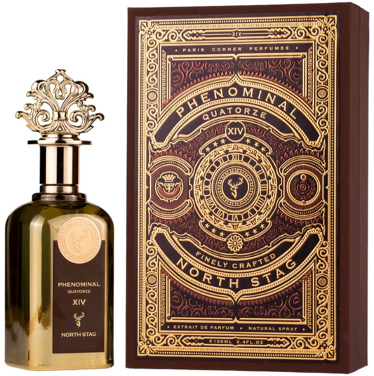 Paris Corner North Stag Phenomenal Quatorze XIV perfume bottle and box