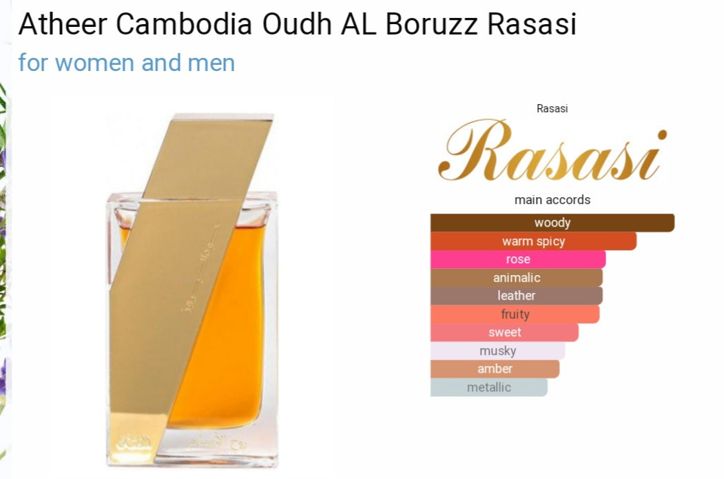 Rasasi - Atheer Cambodia Oudh Al Boruzz Rasasi 50ML EDP