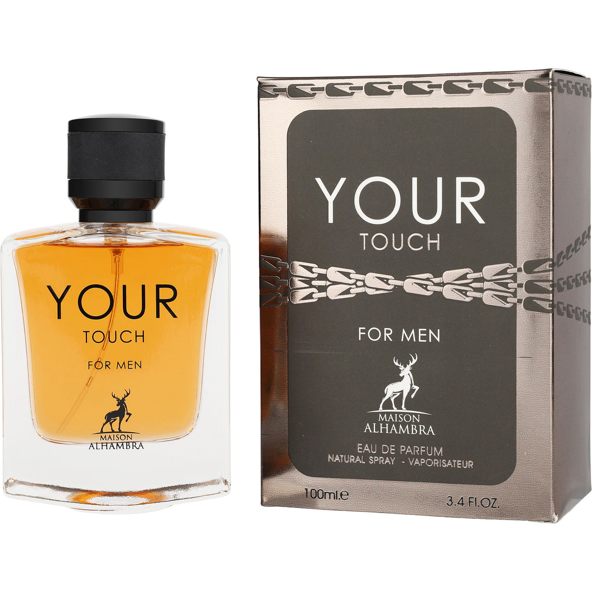 Maison Alhambra Your Touch For Men EDP bottle and box