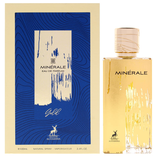 Maison Alhambra Minerale Gold Eau de Parfum bottle and box