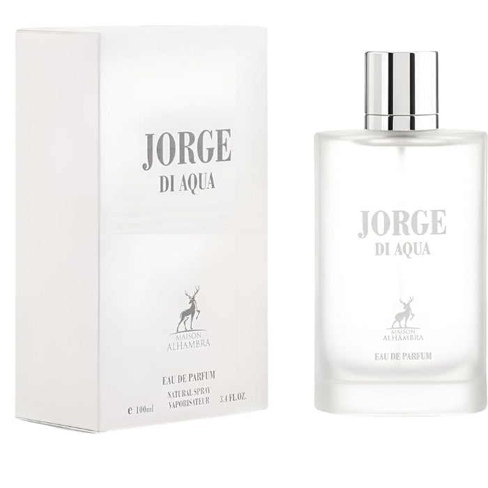 Maison Alhambra Jorge Di Aqua Eau de Parfum bottle and box
