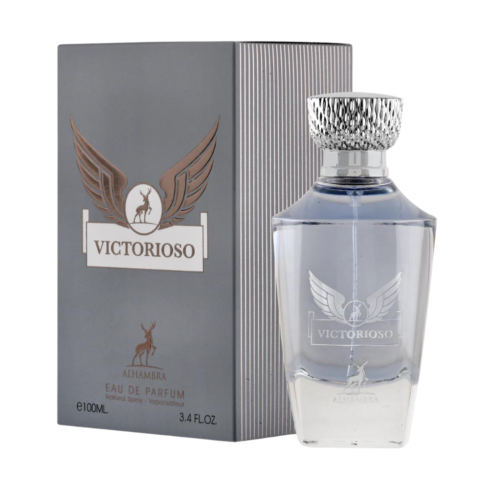 Maison Alhambra Victorioso Eau de Parfum bottle and box