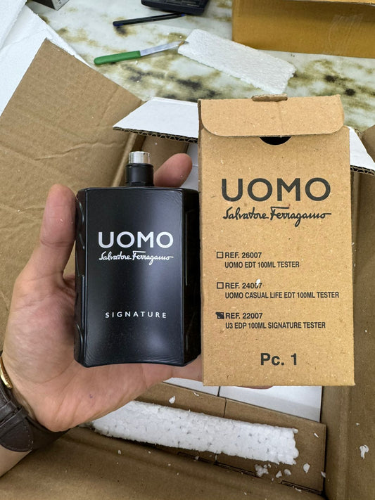 (TESTER) - SALVATORE FERRAGAMO UOMO SIGNATURE 100ML EDP