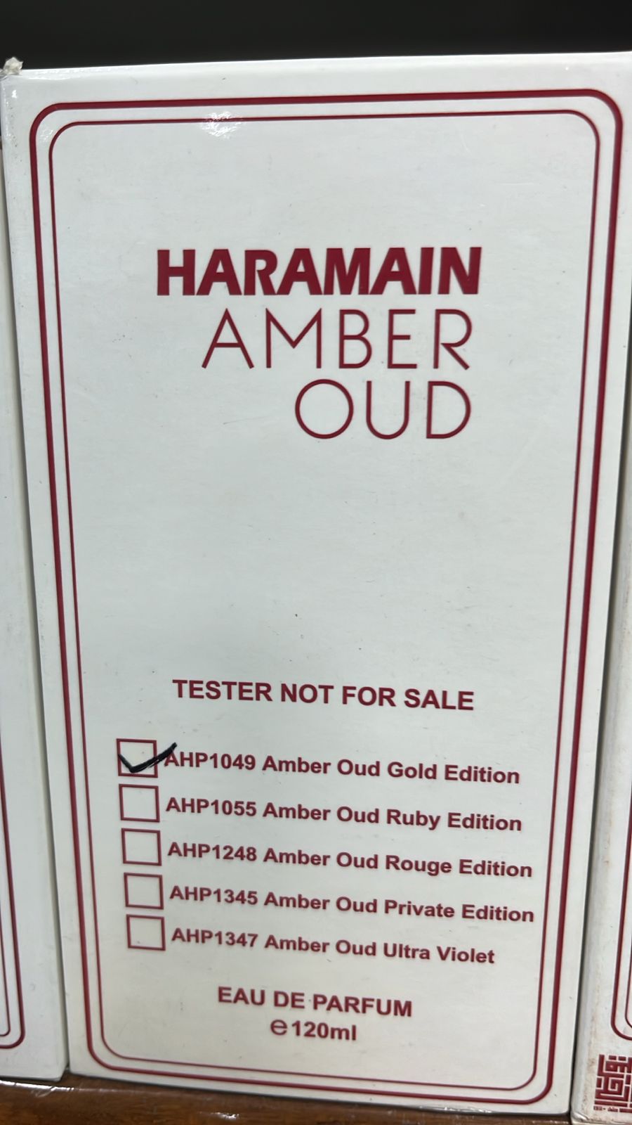 Tester - Al Haramain Gold Edition - 120ML EDP