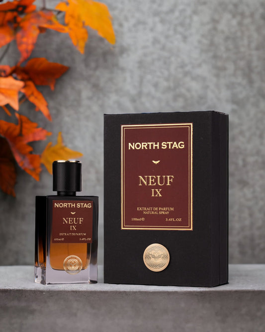 Paris Corner North Stag Neuf IX perfume bottle and box