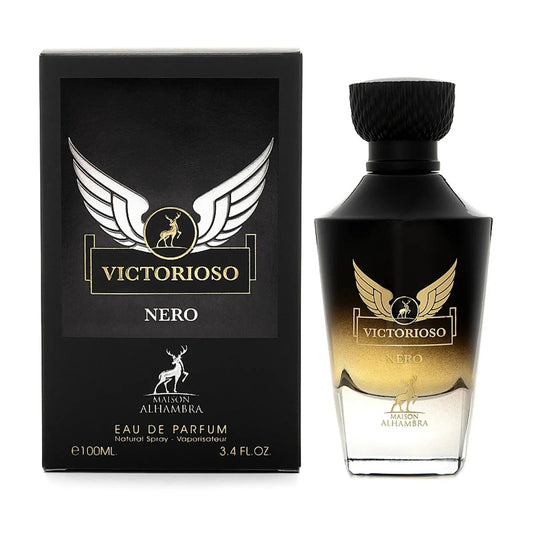 Maison Alhambra Victorioso Nero Eau de Parfum bottle and box