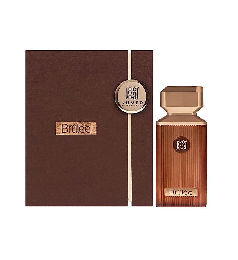 Ahmed Al Maghribi Brulee 100ml perfume bottle and box