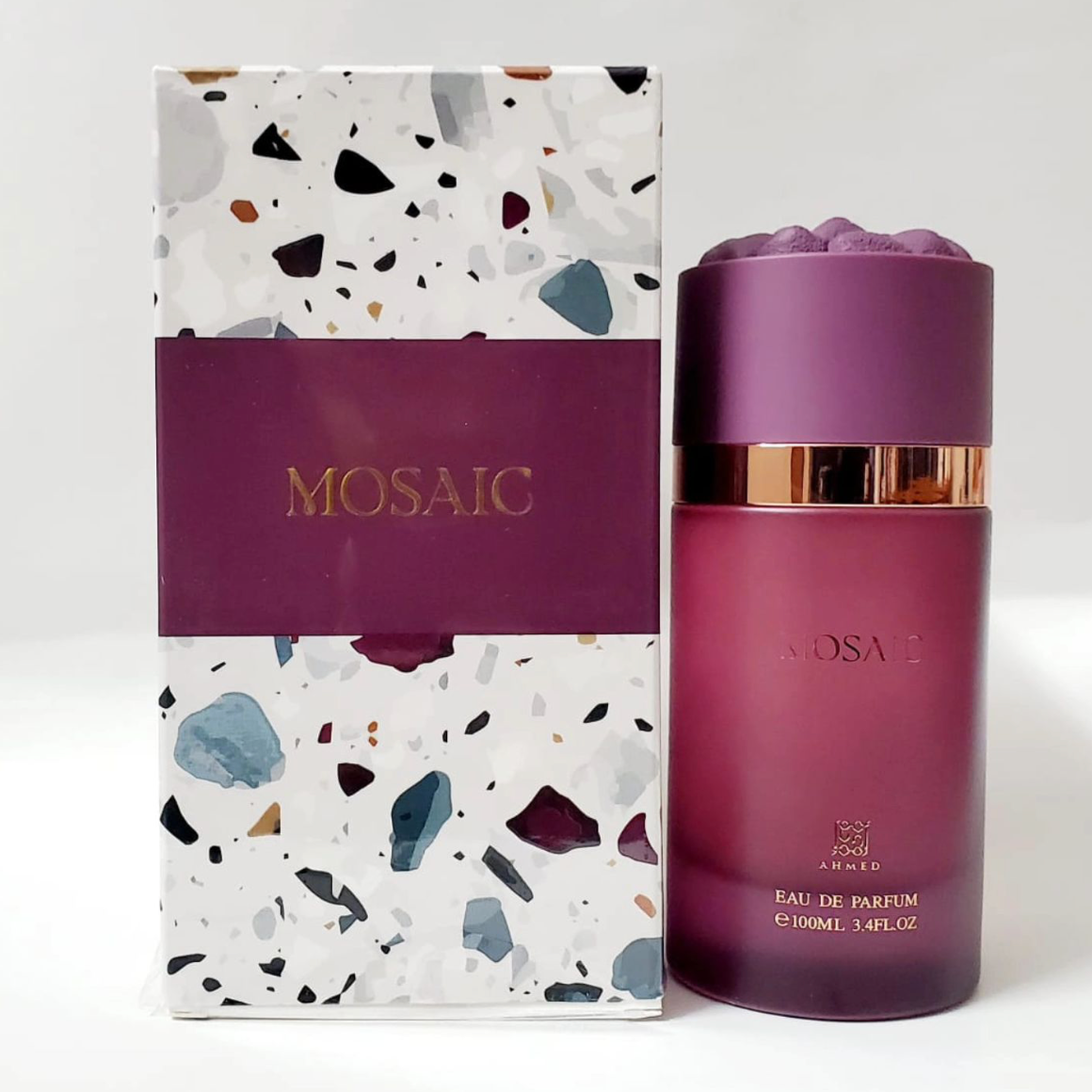 Ahmed Al Maghribi Mosaic 100ml perfume bottle and box