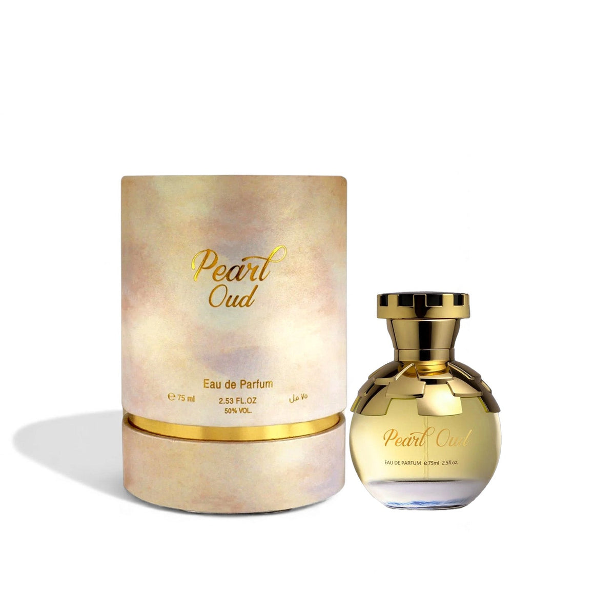 Ahmed Al Maghribi Pearl Oud 75ml perfume bottle and box