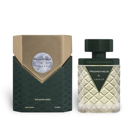 Ahmed Al Maghribi Prometheus by Ahmed Green 100ml perfume bottle and box