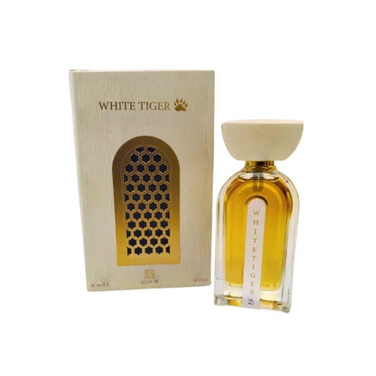 Ahmed Al Maghribi White Tiger 100ml perfume bottle and box