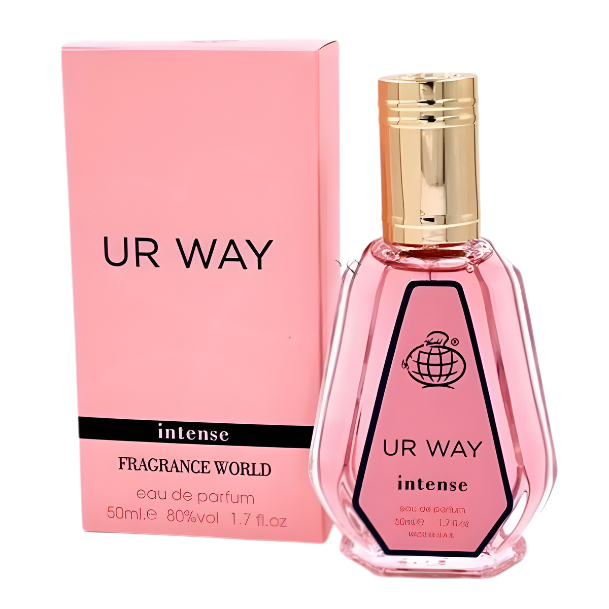 Fragrance World Ur Way Intense 50ml retail bottle and box