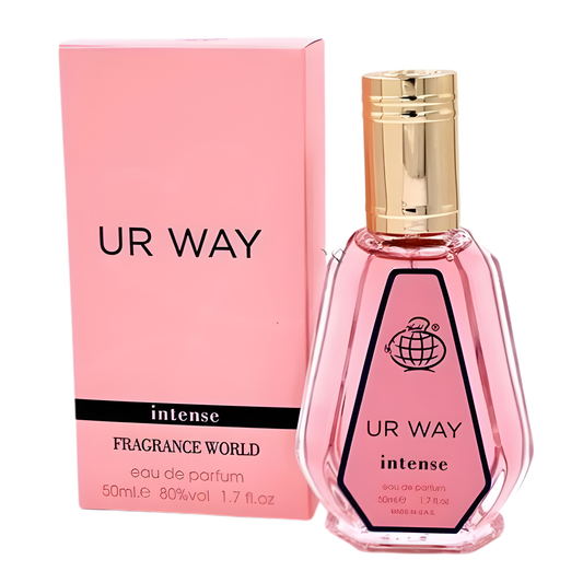 Fragrance World Ur Way Intense 50ml retail bottle and box