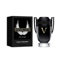 Paco Rabanne Invictus Victory EDP Extreme 100ml bottle and original black box, studio photo