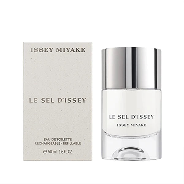 Issey Miyake Le Sel d'Issey EDT 50ml original retail bottle and box, white studio