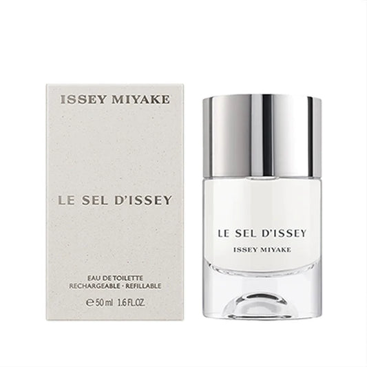 Issey Miyake Le Sel d'Issey EDT 50ml original retail bottle and box, white studio