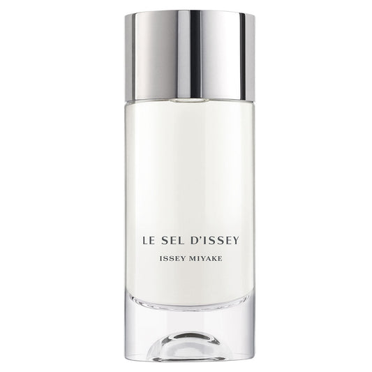Issey Miyake Le Sel d'Issey Eau de Toilette original bottle, clean white studio product photo