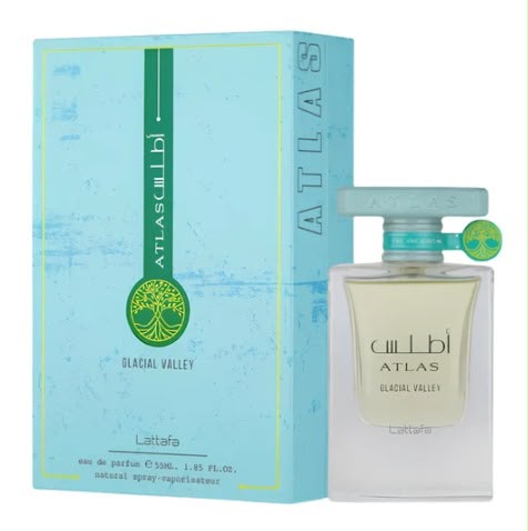 Lattafa Atlas Glacial Valley EDP 55ml original bottle and box