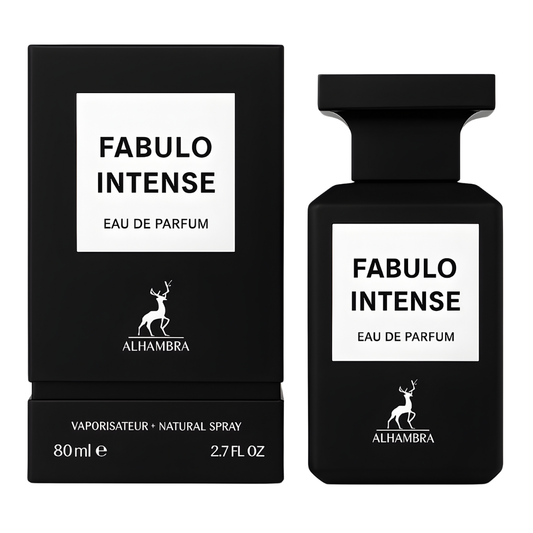 Maison Alhambra Fabulo Intense Eau de Parfum bottle and box