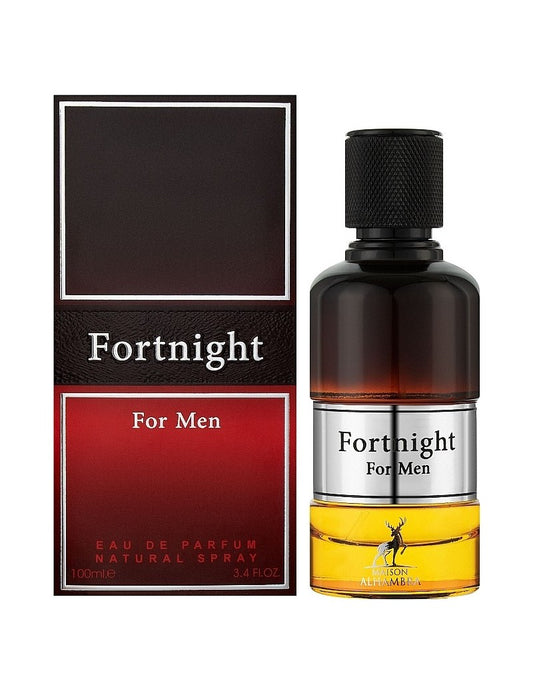 Maison Alhambra Fortnight For Men Eau de Parfum bottle and box