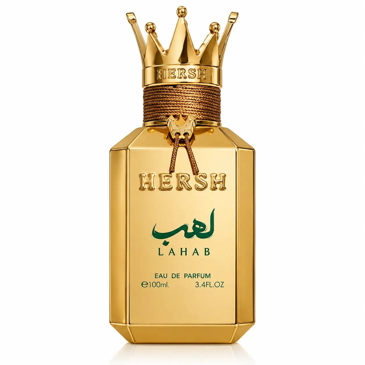 Al Ezz Oud Hersh Lahab EDP 100ml front bottle studio photograph