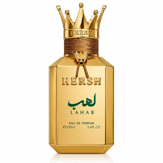 Al Ezz Oud Hersh Lahab EDP 100ml front bottle studio photograph