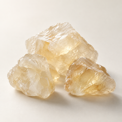 Conceptual crystalline forms representing Ambroxan; not a chemical specimen — AI-generated representative illustration