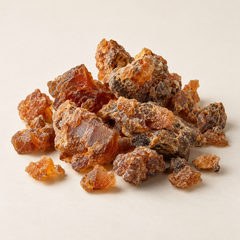 AI-generated representative illustration of myrrh for fragrance-note discovery