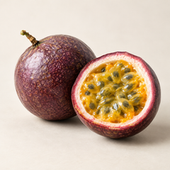 AI-generated representative illustration of passionfruit for fragrance-note discovery