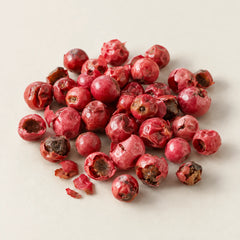 Pink peppercorns representing the pink pepper fragrance note