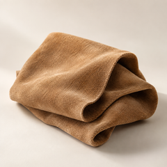 Representative suede imagery for fragrance-note discovery