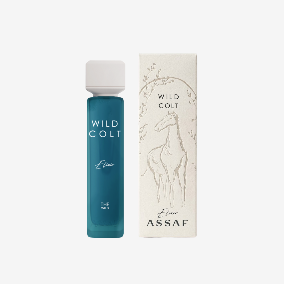 Assaf Wild Colt Elixir 200ml perfume bottle and retail box