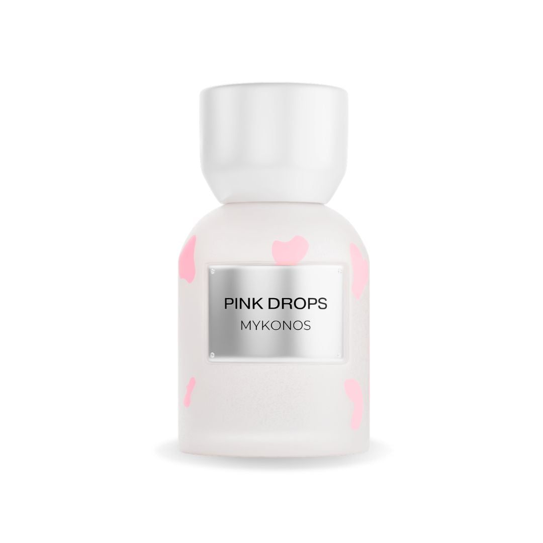 Mykonos Pink Drops Extrait de Parfum 50ml bottle and packaging