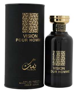 Nusuk Vision Pour Homme perfume bottle and box