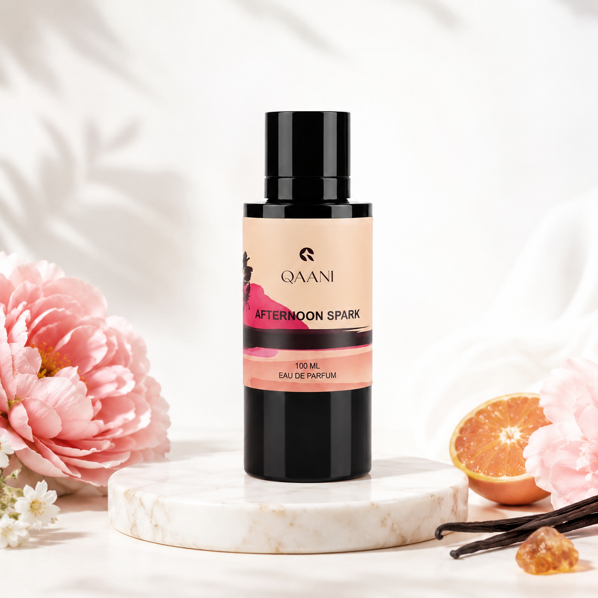 Qaani Afternoon Spark Eau de Parfum bottle