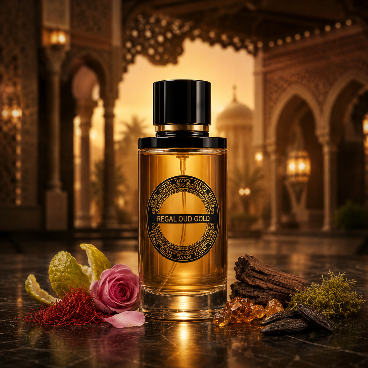 Qaani Regal Oud Leather Eau de Parfum — official brand product image