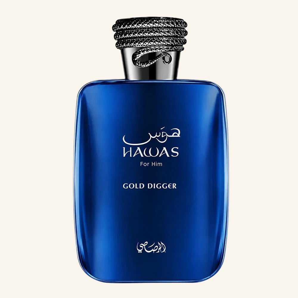 Rasasi Hawas Gold Digger 100ml Eau de Parfum bottle
