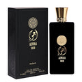 Nusuk Ajwaa Oud Black EDP perfume bottle and box