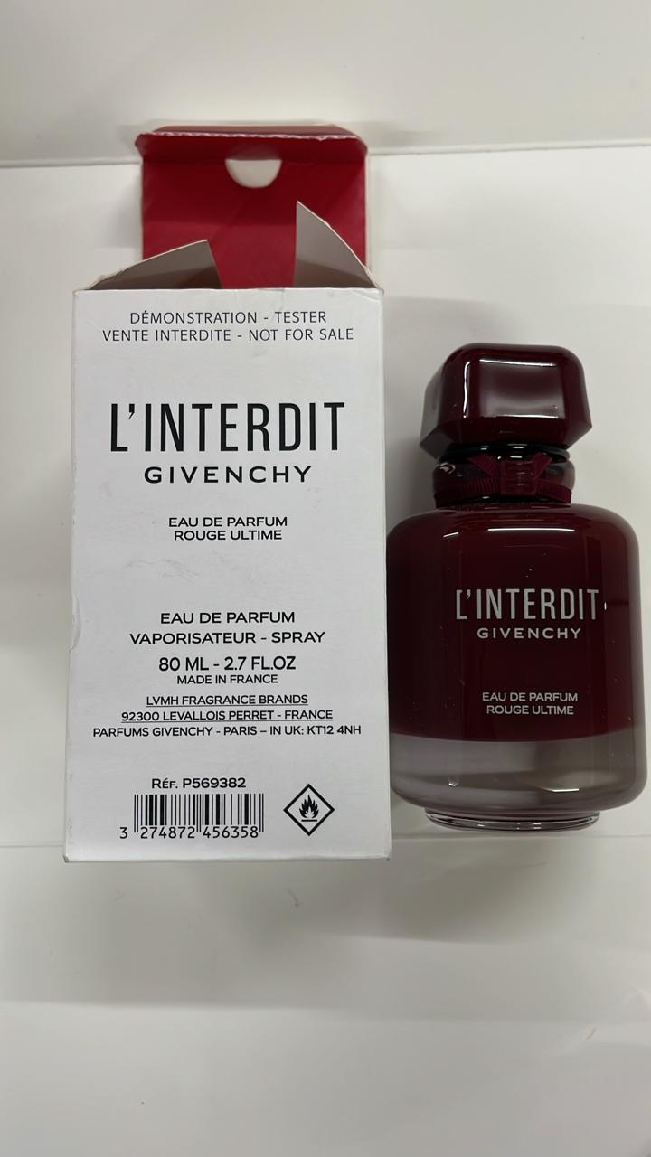 Tester Givenchy L'Interdit Rouge Ultime EDP 80ML