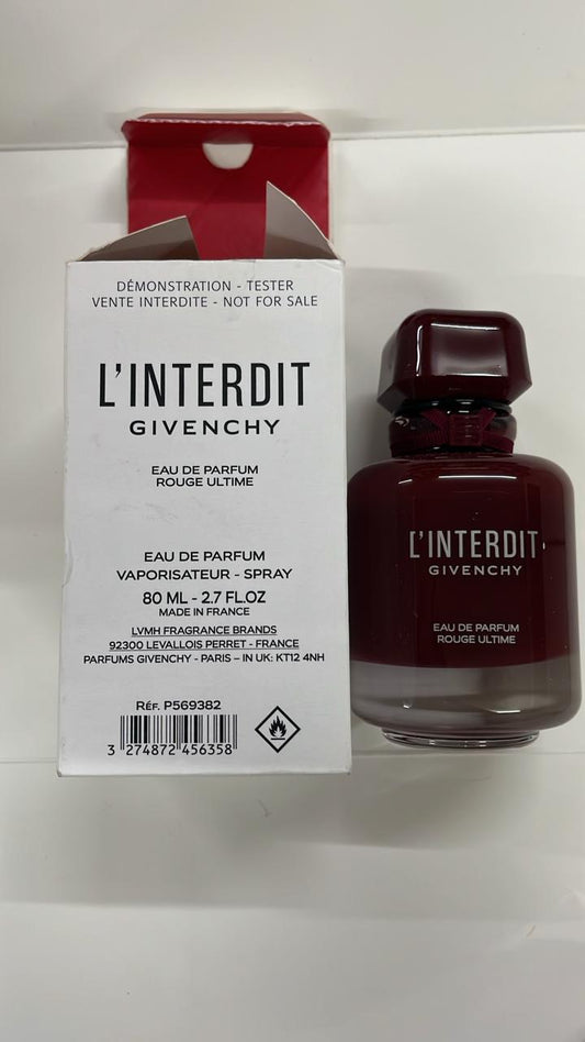 Tester Givenchy L'Interdit Rouge Ultime EDP 80ML