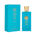 Nusuk Ajwaa Turquoise EDP perfume bottle and box